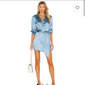 Marta Shirt Dress in Dusty Blue